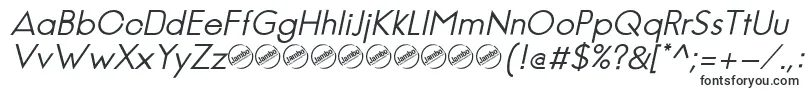 JambeticaItalic-fontti – muistomerkkifontit