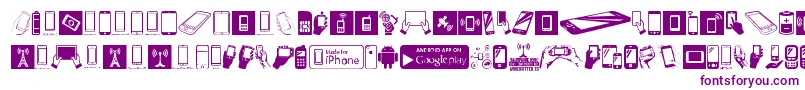 SmartphoneIcons-fontti – violetit fontit