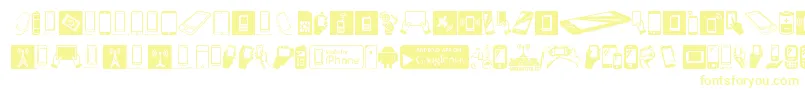 Fonte SmartphoneIcons – fontes amarelas