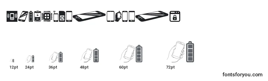 Размеры шрифта SmartphoneIcons