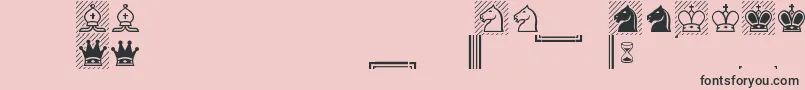 Alpha Font – Black Fonts on Pink Background