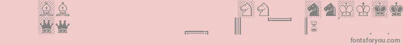 Alpha Font – Gray Fonts on Pink Background