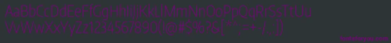 Шрифт EncodesanscompressedExtralight – фиолетовые шрифты на чёрном фоне