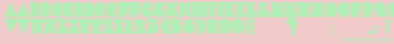 Improlija Font – Green Fonts on Pink Background