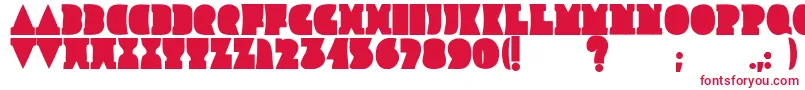 フォントImprolija – 赤い文字