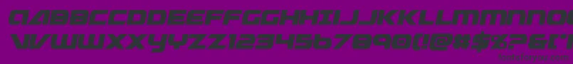 Graymalkincompactcond-fontti – mustat fontit violetilla taustalla