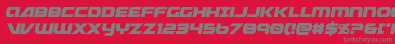 Graymalkincompactcond Font – Gray Fonts on Red Background