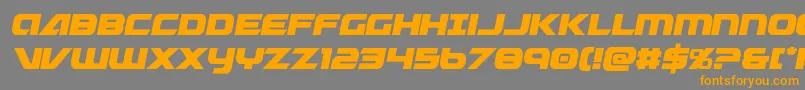 Graymalkincompactcond Font – Orange Fonts on Gray Background