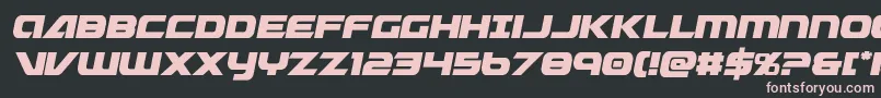 Graymalkincompactcond Font – Pink Fonts on Black Background