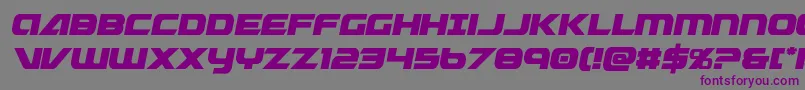 Graymalkincompactcond Font – Purple Fonts on Gray Background