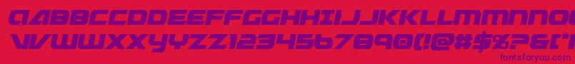 Graymalkincompactcond Font – Purple Fonts on Red Background