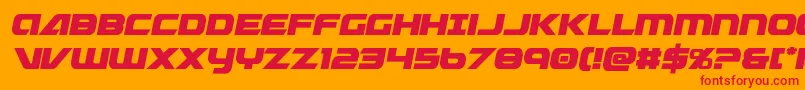 Graymalkincompactcond Font – Red Fonts on Orange Background