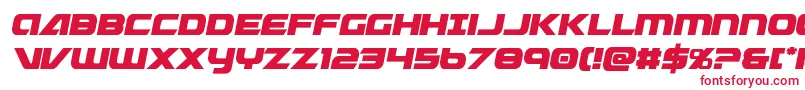 フォントGraymalkincompactcond – 白い背景に赤い文字