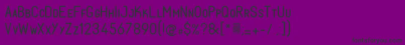 フォントFabiolosmallcapRegular – 紫の背景に黒い文字