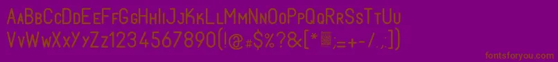 FabiolosmallcapRegular Font – Brown Fonts on Purple Background