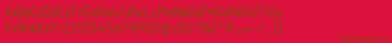 FabiolosmallcapRegular Font – Brown Fonts on Red Background