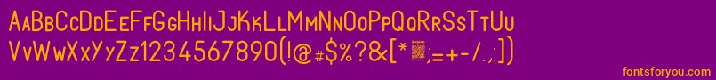 FabiolosmallcapRegular Font – Orange Fonts on Purple Background