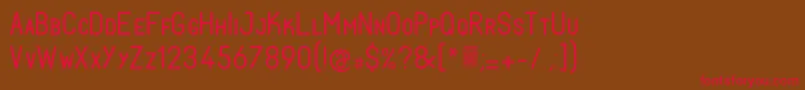 FabiolosmallcapRegular Font – Red Fonts on Brown Background