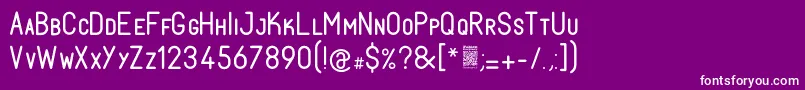 FabiolosmallcapRegular Font – White Fonts on Purple Background