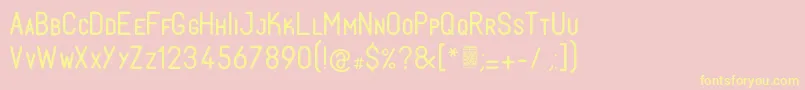 FabiolosmallcapRegular Font – Yellow Fonts on Pink Background