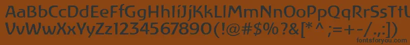 LinotypeAtlantisRegular Font – Black Fonts on Brown Background