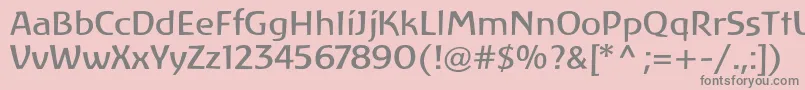LinotypeAtlantisRegular Font – Gray Fonts on Pink Background