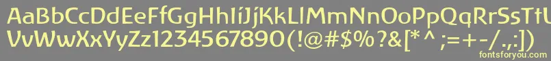 LinotypeAtlantisRegular Font – Yellow Fonts on Gray Background