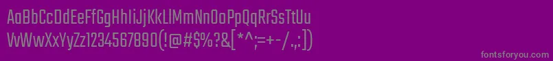 Czcionka TekoLight – szare czcionki na fioletowym tle