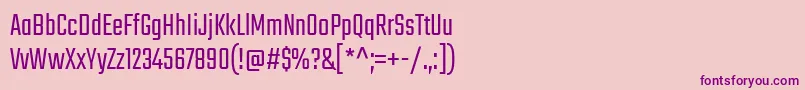 Шрифт TekoLight – фиолетовые шрифты на розовом фоне