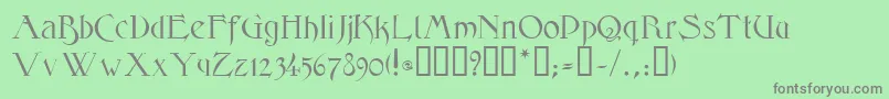 ElphinstoneTM Font – Gray Fonts on Green Background