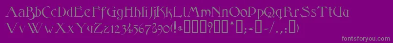 More about ElphinstoneTM Font ElphinstoneTM Font – Gray Fonts on Purple Background