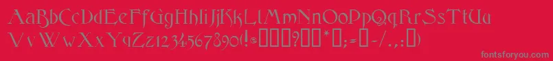 ElphinstoneTM Font – Gray Fonts on Red Background