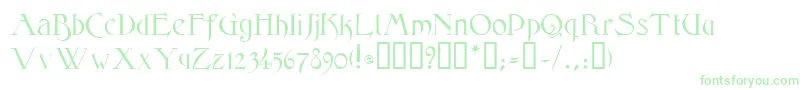 ElphinstoneTM Font – Green Fonts on White Background