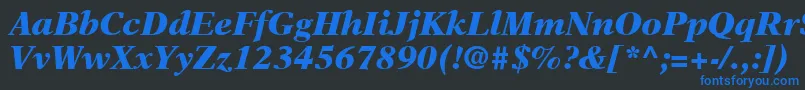 More about NewAsterLtBlackItalic Font NewAsterLtBlackItalic Font – Blue Fonts on Black Background