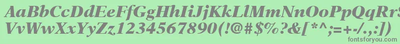 fuente NewAsterLtBlackItalic – Fuentes Grises Sobre Fondo Verde