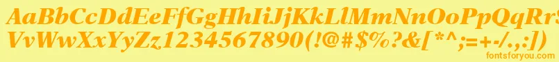 fuente NewAsterLtBlackItalic – Fuentes Naranjas Sobre Fondo Amarillo