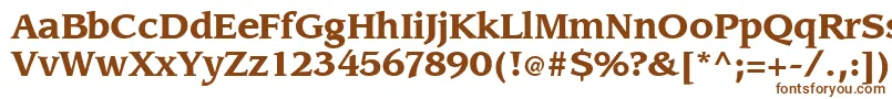 Więcej informacji o czcionce Slingbold Czcionka Slingbold – brązowe czcionki