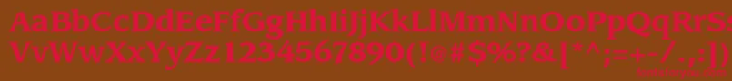 Slingbold Font – Red Fonts on Brown Background