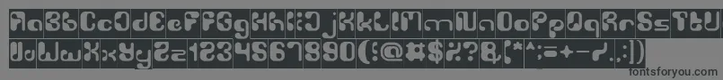 BiologicalInverse Font – Black Fonts on Gray Background