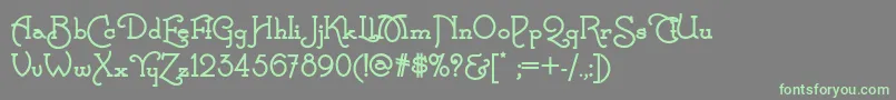 More about CalamityjanenfBold Font CalamityjanenfBold Font – Green Fonts on Gray Background