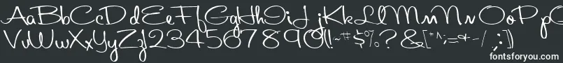 Aboutface33RegularTtcon-Schriftart – Weiße Schriften auf schwarzem Hintergrund