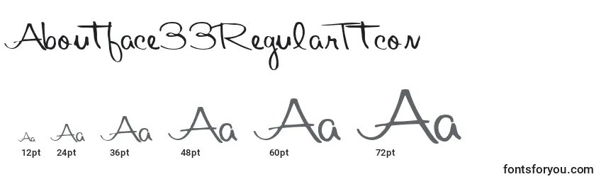 Aboutface33RegularTtcon Font Sizes