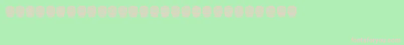 Dilemma Font – Pink Fonts on Green Background