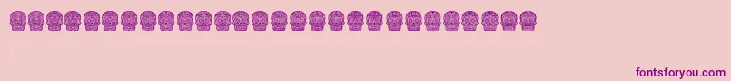Dilemma Font – Purple Fonts on Pink Background