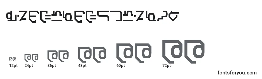 ModernDestronic Font Sizes