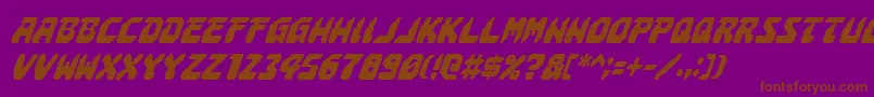 Astropolisci Font – Brown Fonts on Purple Background