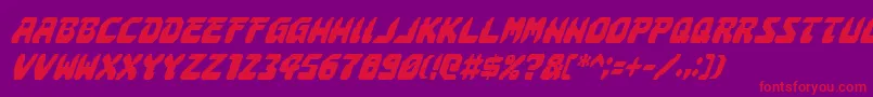 Astropolisci Font – Red Fonts on Purple Background