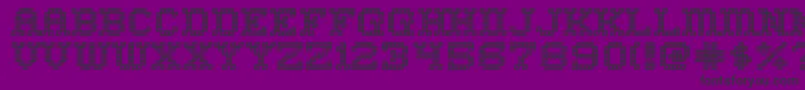 HomeSweetHomeOutline Font – Black Fonts on Purple Background