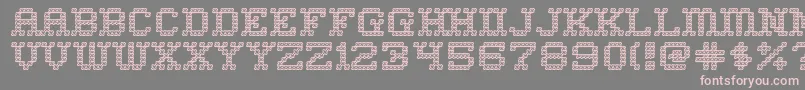 HomeSweetHomeOutline Font – Pink Fonts on Gray Background