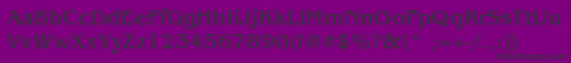 BanwicLight Font – Black Fonts on Purple Background